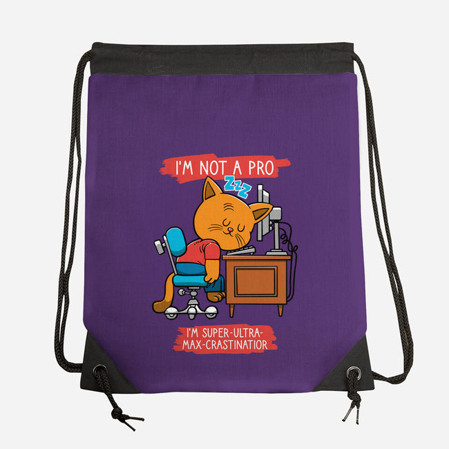 Expert Procrastinator-None-Drawstring-Bag-imisko