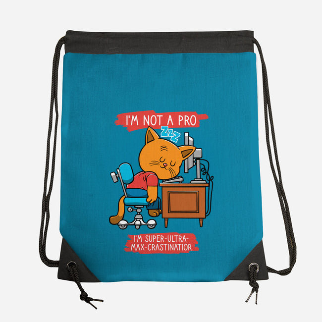 Expert Procrastinator-None-Drawstring-Bag-imisko