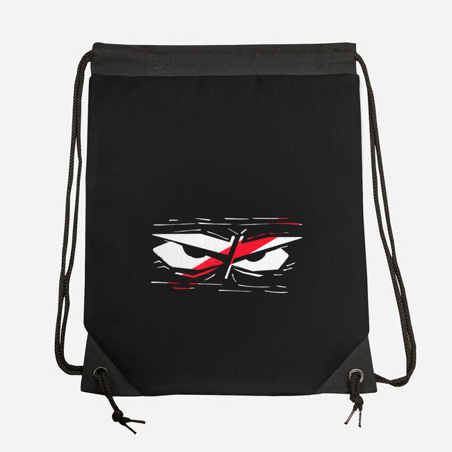 Samurai Eyes-None-Drawstring-Bag-nickzzarto
