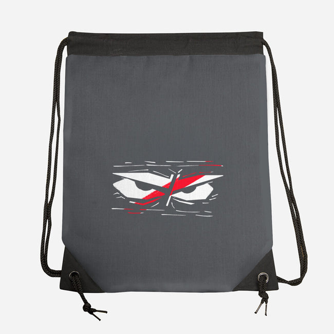 Samurai Eyes-None-Drawstring-Bag-nickzzarto