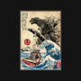 Orca In Japan Woodblock-None-Drawstring-Bag-DrMonekers
