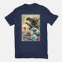 Orca In Japan Woodblock-Unisex-Basic-Tee-DrMonekers
