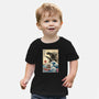 Orca In Japan Woodblock-Baby-Basic-Tee-DrMonekers