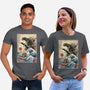 Orca In Japan Woodblock-Unisex-Basic-Tee-DrMonekers
