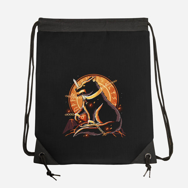 Fenrir Destruction-None-Drawstring-Bag-Vallina84