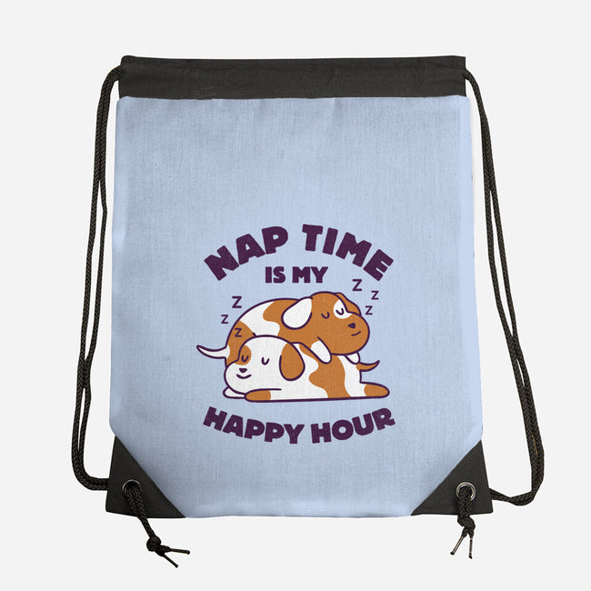 Nap Time Is My Happy Hour-None-Drawstring-Bag-brunopires