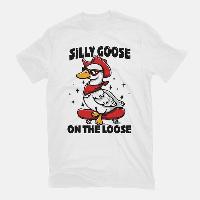 Silly Goose On The Loose-Womens-Basic-Tee-Vallina84