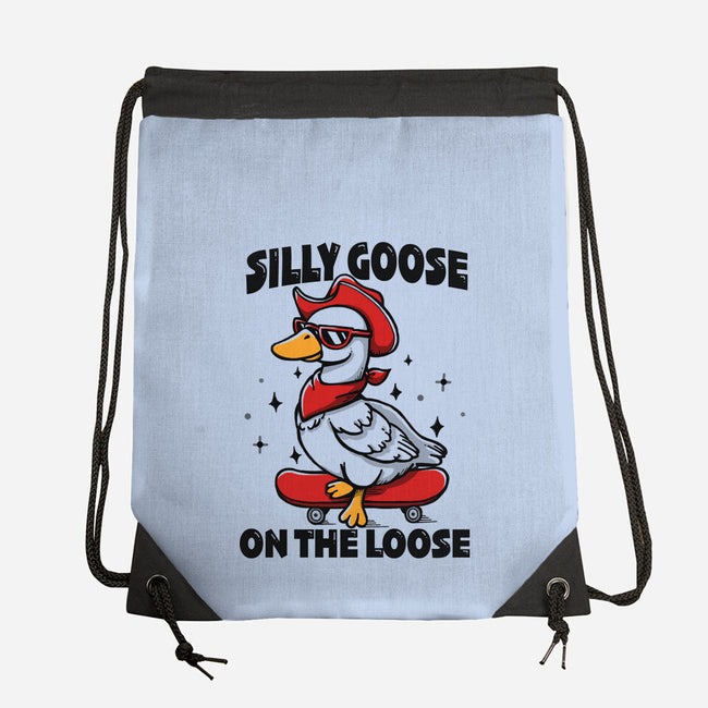 Silly Goose On The Loose-None-Drawstring-Bag-Vallina84