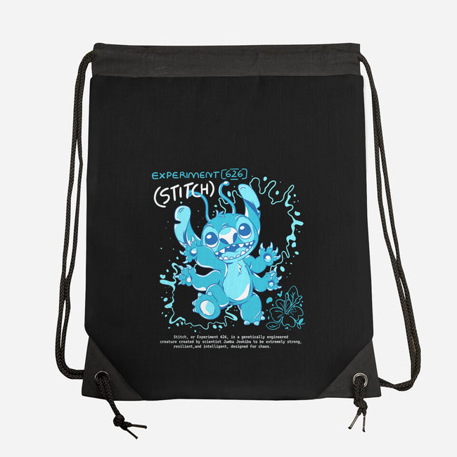 Blue Monster-None-Drawstring-Bag-yumie
