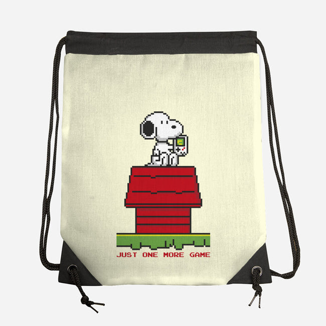 8 Bit Dog-None-Drawstring-Bag-sebasebi