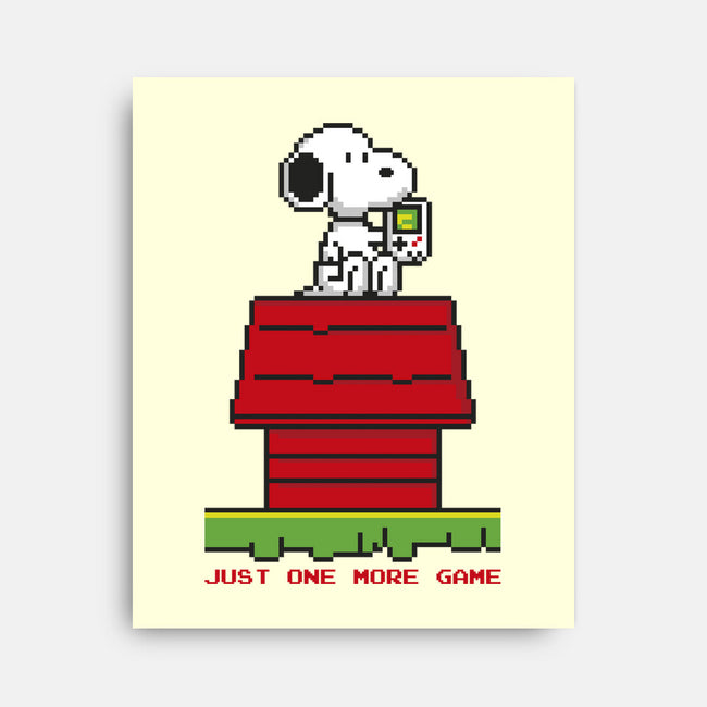8 Bit Dog-None-Stretched-Canvas-sebasebi