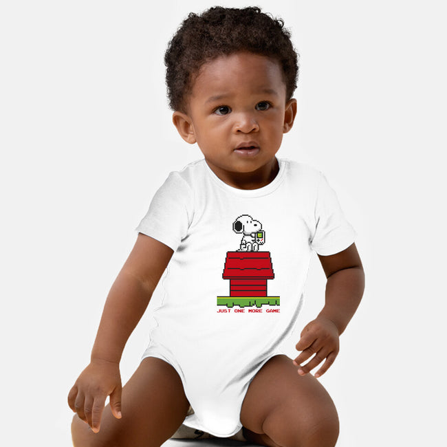 8 Bit Dog-Baby-Basic-Onesie-sebasebi