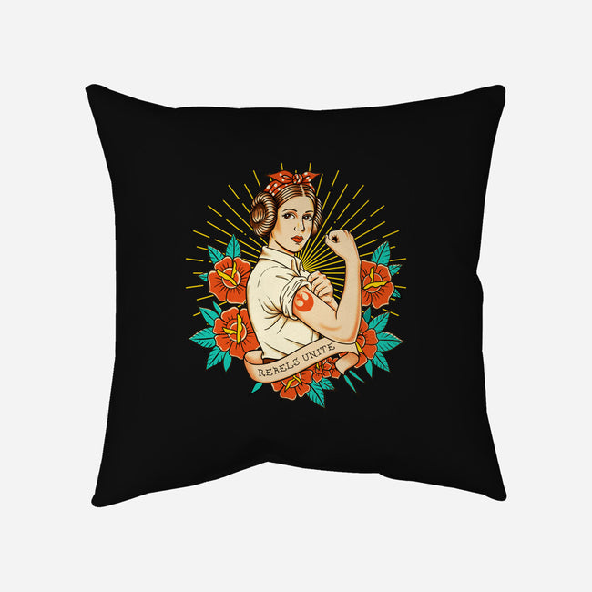 Rebels Unite Tattoo-None-Removable Cover w Insert-Throw Pillow-P1yu5h