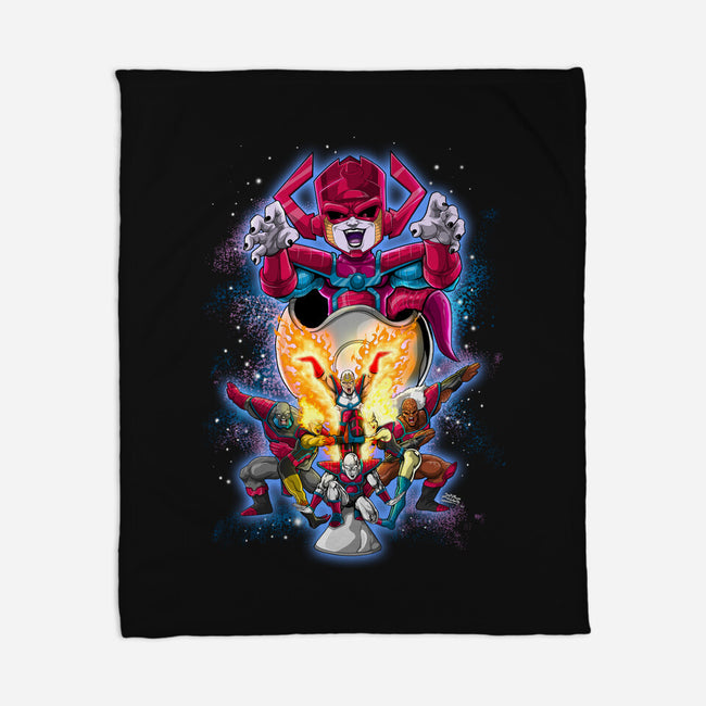 Galafreeze And The Herald Force-None-Fleece-Blanket-Ozzy Fernandez