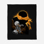 Nun-Chucks Wielder Ninja-None-Fleece-Blanket-hypertwenty
