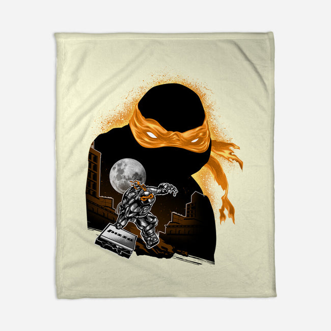 Nun-Chucks Wielder Ninja-None-Fleece-Blanket-hypertwenty