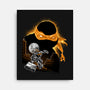 Nun-Chucks Wielder Ninja-None-Stretched-Canvas-hypertwenty