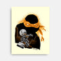 Nun-Chucks Wielder Ninja-None-Stretched-Canvas-hypertwenty