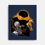 Nun-Chucks Wielder Ninja-None-Stretched-Canvas-hypertwenty