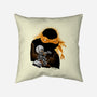 Nun-Chucks Wielder Ninja-None-Removable Cover w Insert-Throw Pillow-hypertwenty