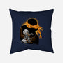 Nun-Chucks Wielder Ninja-None-Removable Cover w Insert-Throw Pillow-hypertwenty