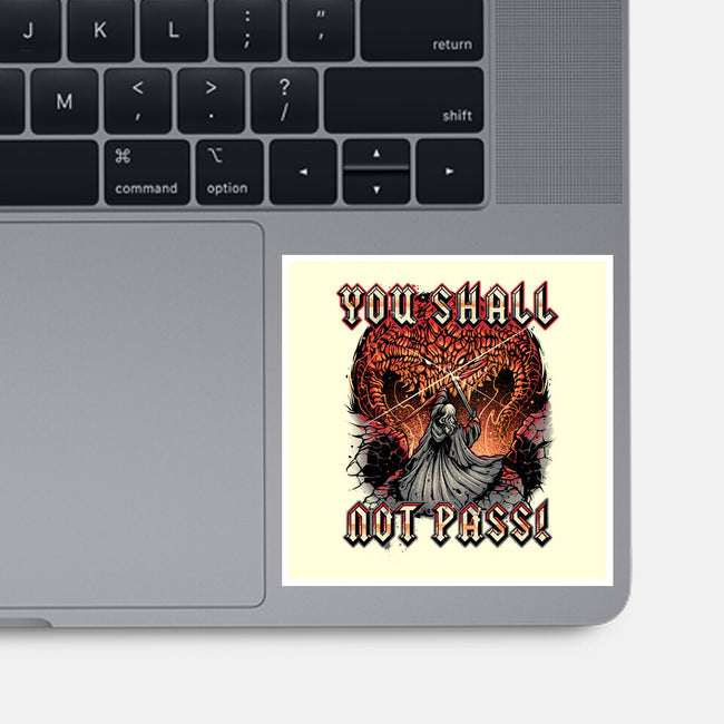 You Shall Not Pass-None-Glossy-Sticker-momma_gorilla