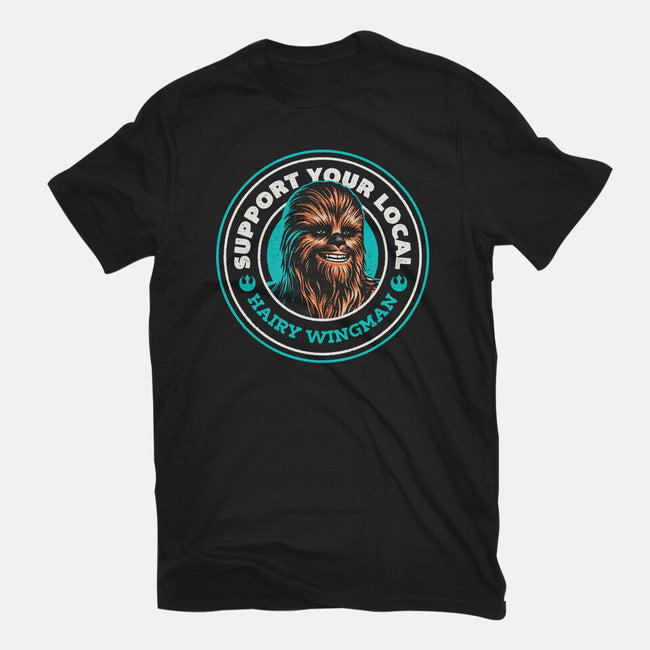 Support Your Local Hairy Wingman-Mens-Basic-Tee-Herk Up Tees
