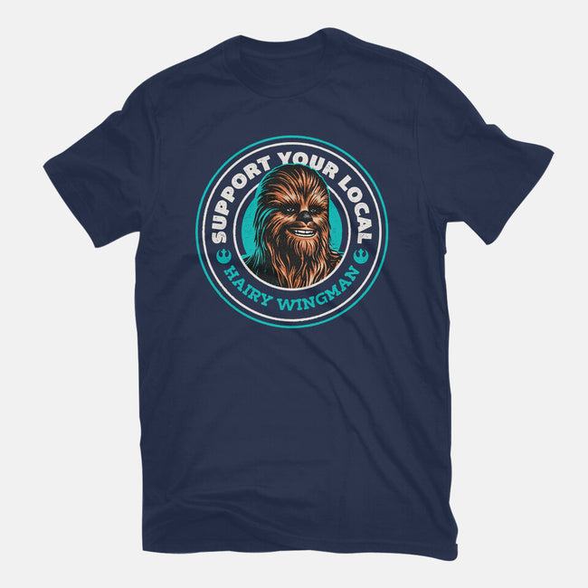 Support Your Local Hairy Wingman-Mens-Basic-Tee-Herk Up Tees