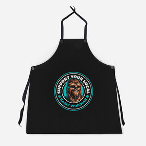 Support Your Local Hairy Wingman-Unisex-Kitchen-Apron-Herk Up Tees