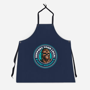 Support Your Local Hairy Wingman-Unisex-Kitchen-Apron-Herk Up Tees