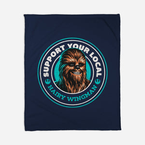 Support Your Local Hairy Wingman-None-Fleece-Blanket-Herk Up Tees
