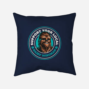 Support Your Local Hairy Wingman-None-Removable Cover w Insert-Throw Pillow-Herk Up Tees