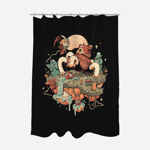 Legend Island-None-Polyester-Shower Curtain-eduely