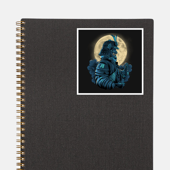 Moonlight Samurai-None-Glossy-Sticker-Bruno Mota