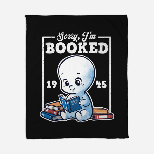 Booked Friendly Ghost-None-Fleece-Blanket-NemiMakeit