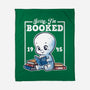 Booked Friendly Ghost-None-Fleece-Blanket-NemiMakeit