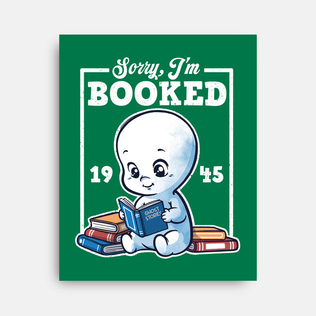 Booked Friendly Ghost-None-Stretched-Canvas-NemiMakeit