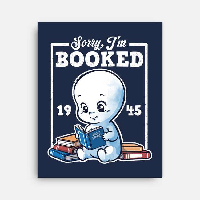 Booked Friendly Ghost-None-Stretched-Canvas-NemiMakeit