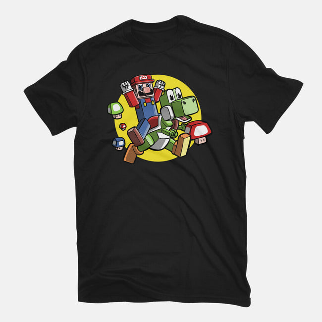 Dino Jockey-Mens-Heavyweight-Tee-zascanauta