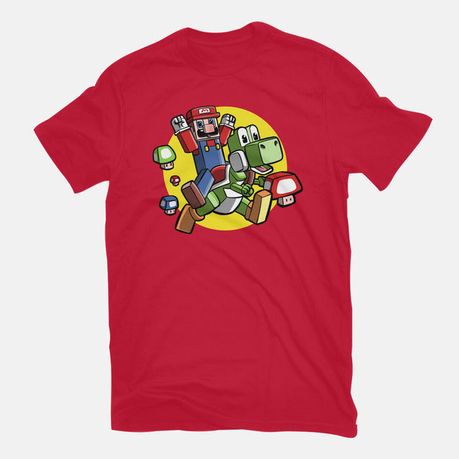 Dino Jockey-Mens-Heavyweight-Tee-zascanauta