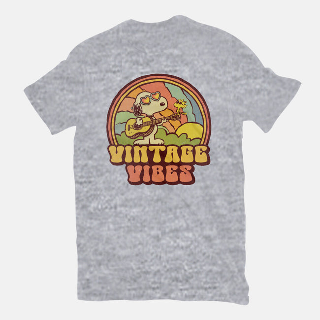 Vintage Beagle-Unisex-Basic-Tee-kg07
