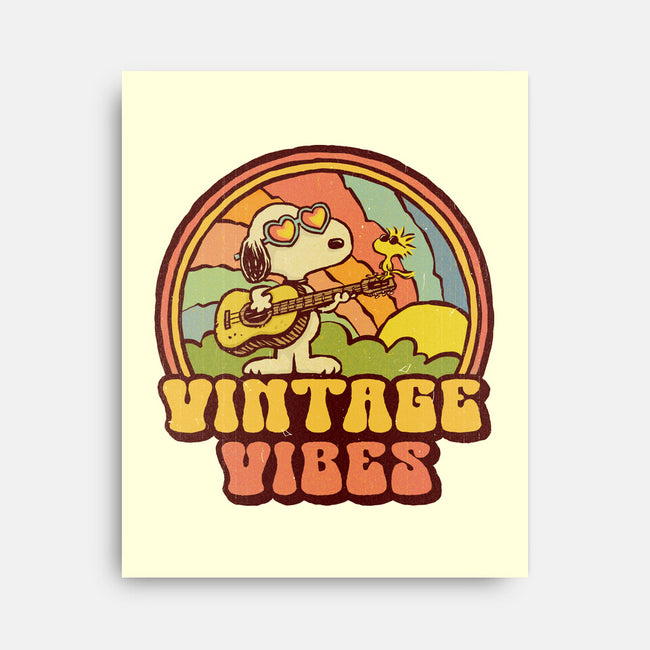 Vintage Beagle-None-Stretched-Canvas-kg07