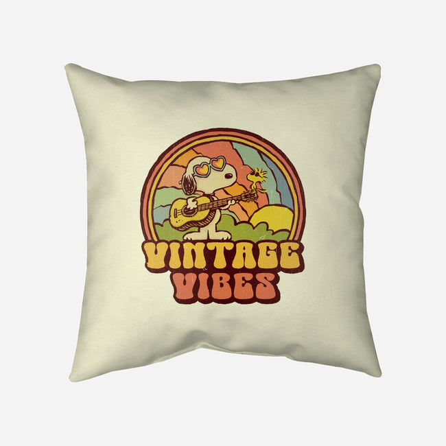 Vintage Beagle-None-Removable Cover w Insert-Throw Pillow-kg07