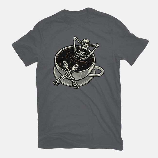 Coffee And Chill Vibes-Unisex-Basic-Tee-momma_gorilla