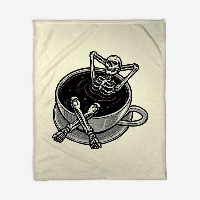 Coffee And Chill Vibes-None-Fleece-Blanket-momma_gorilla