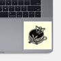 Coffee And Chill Vibes-None-Glossy-Sticker-momma_gorilla