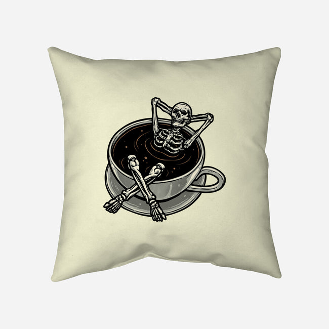 Coffee And Chill Vibes-None-Removable Cover w Insert-Throw Pillow-momma_gorilla