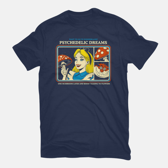 Psychedelic Dreams-Womens-Basic-Tee-Eoli Studio