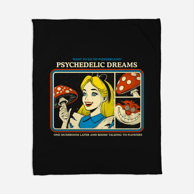 Psychedelic Dreams-None-Fleece-Blanket-Eoli Studio