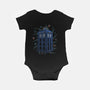 Neon Line-Art Time And Space Box-Baby-Basic-Onesie-Astrobot Invention